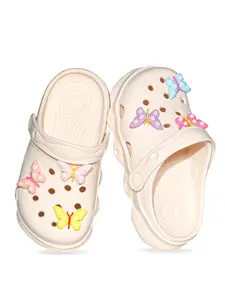 Charming Butterfly Garden Clogs for Kids, Lightweight, Flat and Breathable Outdoor Shoes, Lightweight Sandal, Stylish Casual Footwear for All Occasions