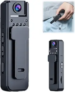 HD Body Worn Camera, High Definition Portable Camcorder, Wearable Night Vision Video Recorder, Loop Recording, Back Clip for Traveling, Driver, Delivery Man, Lecture Recording, Serving Jobs