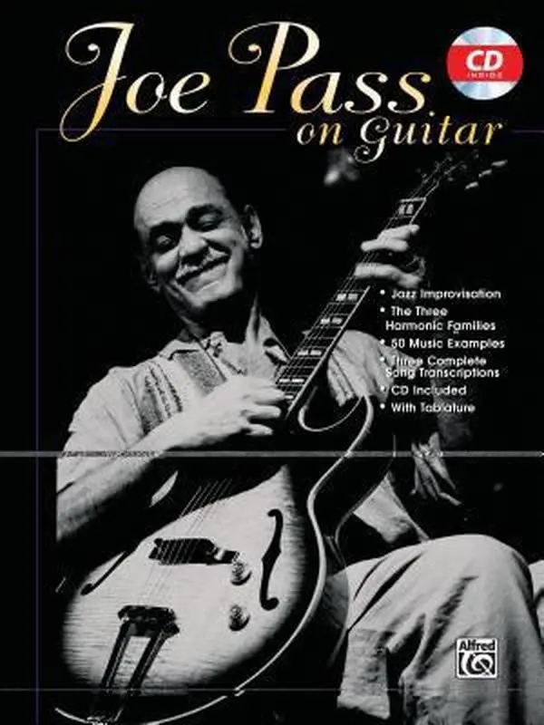 Used Book & CD - Joe Pass On Guitar: English Jazz Tutorial with Improvisation Examples, Song Transcriptions for Music Learners (Paperback)
