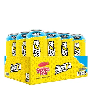 Ghost Energy Ready to Drink 16 Ounce Cans (Swedish Fish, 12 Cans)