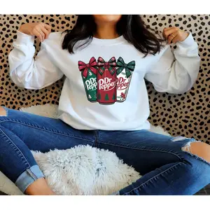 Christmas Drink Gildan Crewneck Long Sleeve Sublimation Design Season