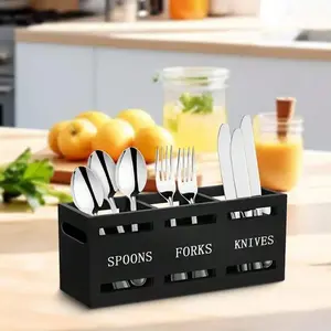 Kitchen Utensil Storage Box, Kitchen Utensil Holder, Cutlery Drain Storage Rack, Kitchen Utensil Organizer, Kitchen Accessories, Container(Sheet)