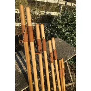 Natural Earth Tones Hardwood Walking Stick — Hiking Staff