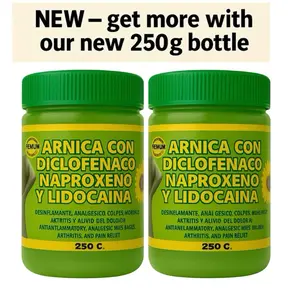 (2 Pack) Arnica y lidocaina pomada muscular 250- Arnica Massage Balm – 250 | Soothing Full-Body Care Revitalized Oil