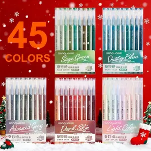 Languo 45 Color Journal Pen Set, Gift Pen, Rollerball Pen Set, Office Supplies, Marking & Accounting Tools, Smooth Writing, Ideal for Daily Use & Art Enthusiasts