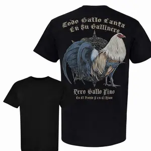 Rooster Aztec Shirt, Graphic GalloTee, Spanish Quote Shirt, Casual Streetwear Unisex Top, Vintage Mexican Streetwear Unisex Shirt, Men's Flash Deals, Built For Rooster Lovers