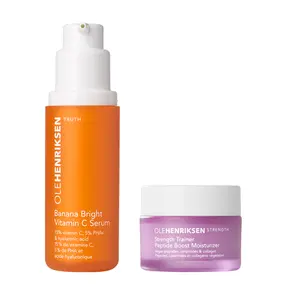 Banana Bright 15% Vitamin C Serum + Mini Strength Peptide Moisturizer Duo - Ole Henriksen