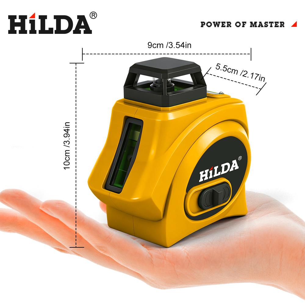 5 Line 360° Laser Level, Self Leveling Laser Level with Pulse Mode,Cross Line Laser, 2 Brightness Levels,Function ,Green Line Laser Leveler Tool for DIY Indoor Project,Picture Hanging Wall Tile Floor Construction