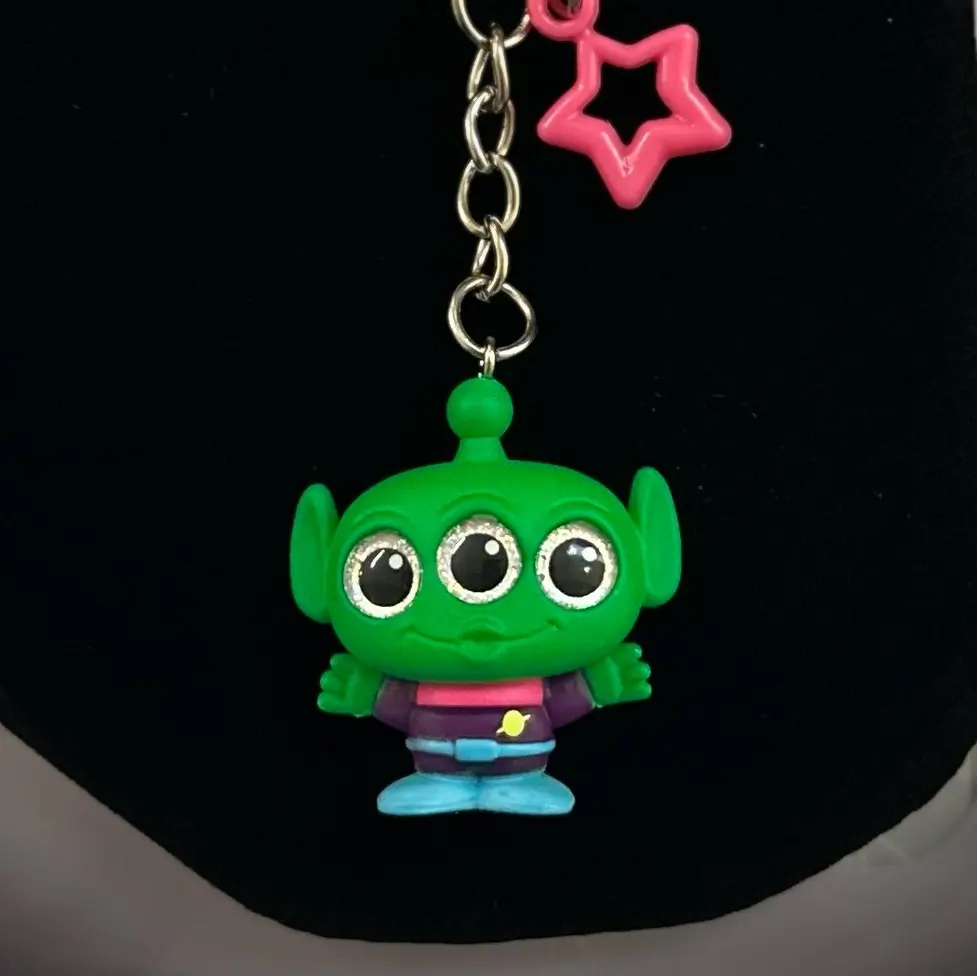 Blacklight Alien--=%2=- Keychain=%2=-- Perfect for Glow in the Dark Fun!--=%2=- portable=%2=----=%2=- keychain=%2=-- portable keychain
