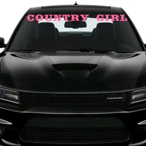 Country Girl Decal Vinyl Window Decal for Vehicle Windows Boats RVs Office Desks Laptops Easy to Install, self adhesive, several colors and sizes.