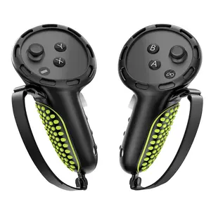 Anti-slip & Anti-drop Handle Cover, 1 Box Adjustable Knuckle Straps & Handle Protective Sleeve, Compatible with Meta Quest 3S Accessories