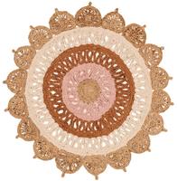 Natural White Orange Pink 3' 1 x 3' 1