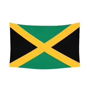 Jamaica (Jamaican) Flag tapestry 150D Printed Polyester 3x5 Ft Decor Decorative bedroom living room gift colorful decorative