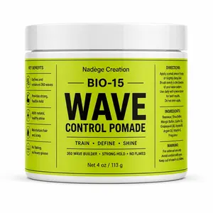 BIO-15 Wave Control Pomade – Strong Hold 360 Wave Builder