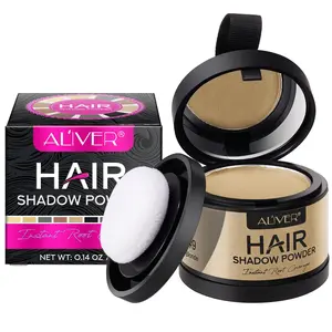 ALIVER hairline powder Haircare: sculpts hair roots, conceals partings, is sweat-proof and smudge-proof, making hair appear fuller, suitable for thinning hair.