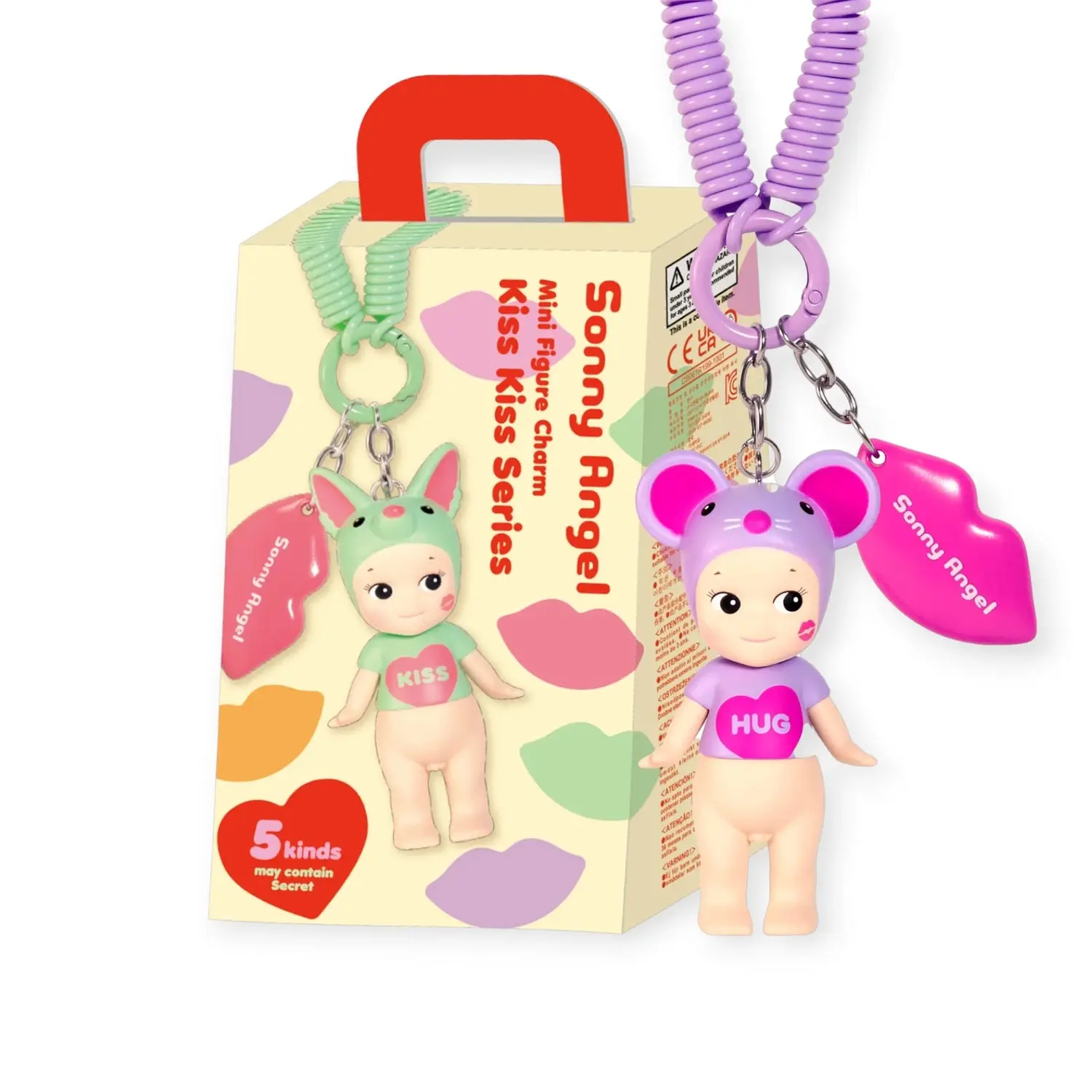 Sonny Angel Kiss Kiss Series Blind Box Figure, Love Theme Mini Collectible Art Toy