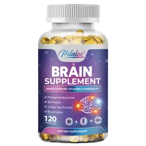 Pslalae - Memory, Focus, Brain Supplement - Memory, Focus, Concentration - Phosphatidylserine, Brain Health Vitamins B6 C E Zinc - 120 Capsules