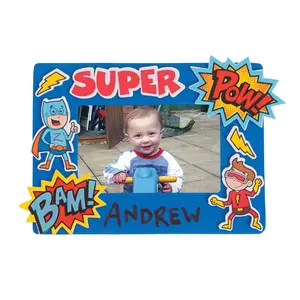 5" x 7" Superhero Picture Frame Craft Kit - Makes 12