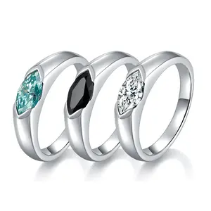sex 1CT light green/black/white Synthetic Moissanite S925 silver simple engagement ring. US size 5-11#. A perfect gift for couples, best friends, girlfriends, and wives. Suitable for Thanksgiving, Independence Day, Halloween, Black Friday, Christmas,X424