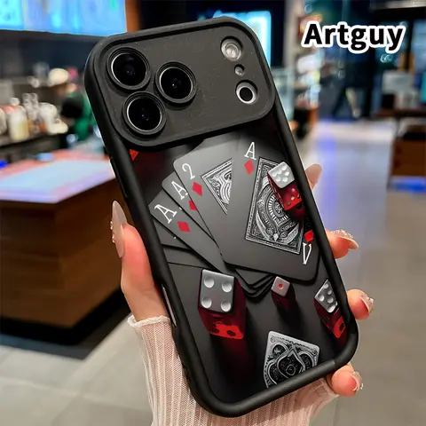 Luxury Game Night Themed Soft Silicone Cellphone Casing - 1.2mm Thick Cover for iPhone Series (17,16 Pro Max,16E,15 Plus,14,13,12,11,XS,XR) Handheld Devices, Anti-Scratch, Shockproof, Raised Lips, Fashion Gift Accessory