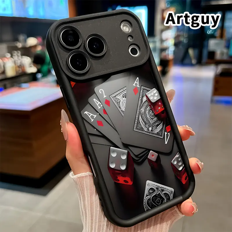 Luxury Soft Silicone Anti Scratch Shockproof Protective Cover for iPhone 17 16 Pro Max 15 Plus 16E 14 13 12 11 XS XR Advanced Fashion Game Night Gift Case