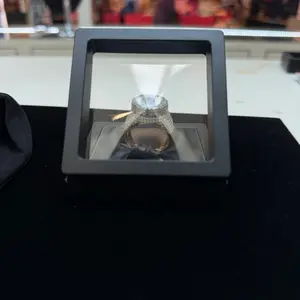 Unisex 10KT Gold Moissanite Ring for Adults, Hypoallergenic Daily Wear 10KT Yellow Gold Men's Ring
