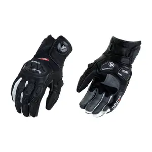 XIMA Duke - Short Breathable Summer Motorcycle Gloves Genuine Leather Touchscreen Compatible Riding Gloves