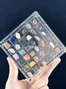 36pcs Natural Crystal Set, Natural Crystal Stones, Crystal Bundles, Crystal Decorative Stones, Intuitively Chosen Crystals, Mineral Specimen Collection, Ideal for Collectors & Science Education, Home Decor Gift