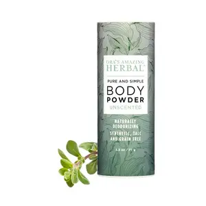 Ora's Amazing Herbal Body Powder, Unscented, Naturally Deodorizing, Talc Free & Grain Free, 2.5 oz