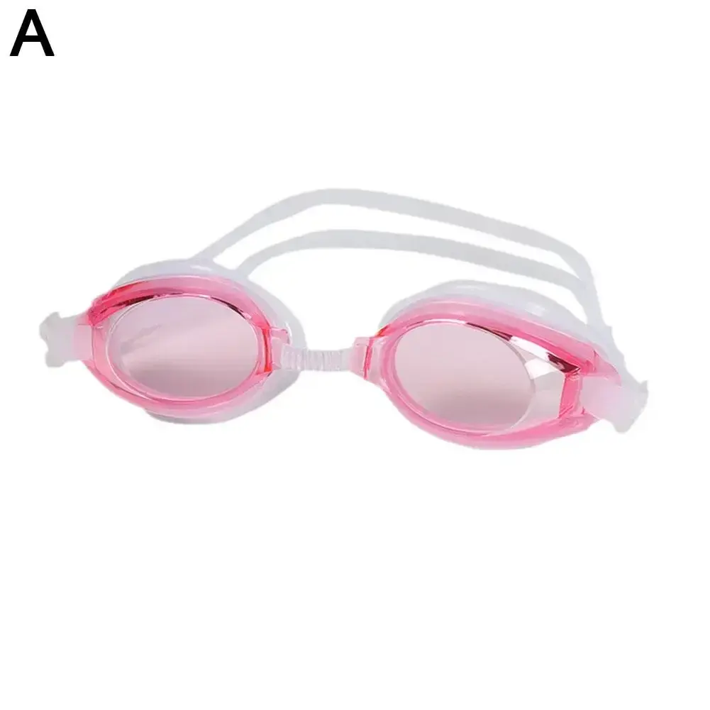 Anti-Fog UV Protection Lens Men Women Waterproof Professional Swimming Adult Adjustable Goggles Silicone E3A8 NONE