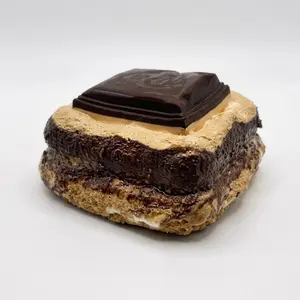 Chocolate Cake  | "Liquid Core" Water-Sensation Squishy - Handmade Food-Grade Silicone, Creamy Slime Texture, Stress Relief Toy