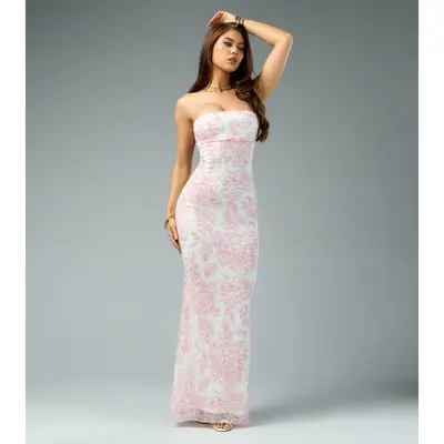 mermaid satin wedding dress Chic Strapless Satin Pleats Mermaid Wedding Dress with Detachable Skirt QW2203 US14 / Ivory