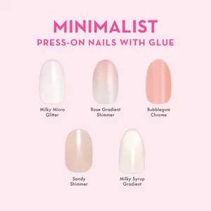 Minimalist Press-on nails with Glue