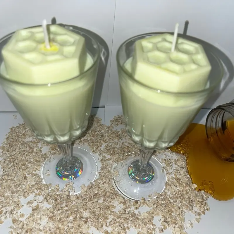 Wine Glass Candle