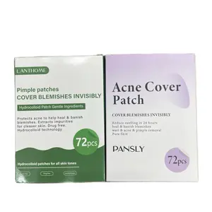 PANSLY Pimple Acne Cover Patches - 2 pack Hydrocolloid Gentle Ingredients for Invisible Blemish Healing & Skin Purification