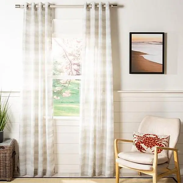 Safavieh Liberty Window Panel Gray Safavieh Liberty Window Panel Gray