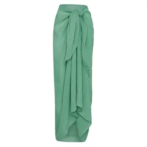 St. Tropez Sarong - Pond Crinkle Linen