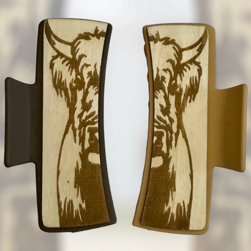 Cow claw clip/ hair clip #clawclip #western #cow