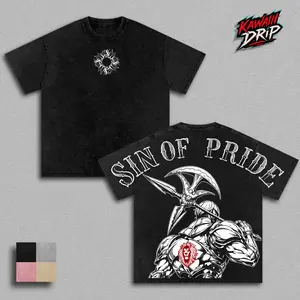 Escanor Seven Deadly Sins Anime T Shirt Hoodie | Sin Of Pride Escanor Manga Graphic Tee Pullover | Vintage Washed Oversized Anime Streetwear Shirt Sweatshirt | Lion Sin Pride Dark Fantasy Otaku Merch | Heavy Cotton Unisex Casual Wear | Gift For SDS Fans