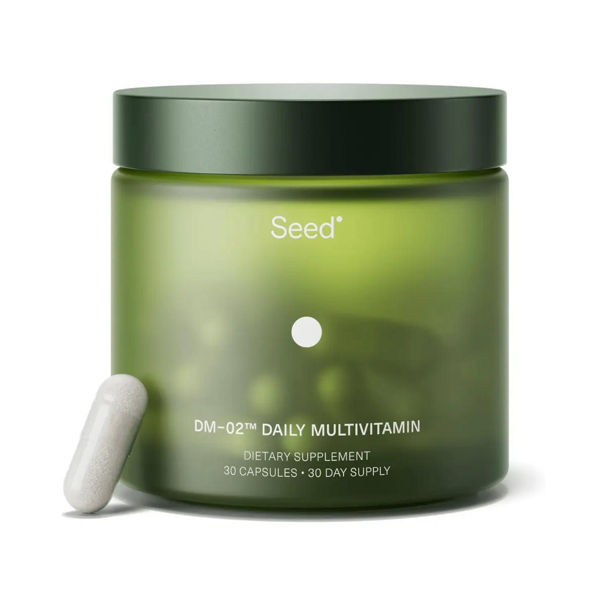 Seed DM-02 Daily Multivitamin - 100% DV Essential Vitamins and Minerals for Women & Men - Helps Fill Daily Nutrient Gaps - Immune, Bone, Hair, Skin & Nails Health - Vegan - 30 Capsules (30-Day Supply)