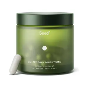 Seed DM-02 Daily Multivitamin - 100% DV Essential Vitamins and Minerals for Women & Men - Helps Fill Daily Nutrient Gaps - Immune, Bone, Hair, Skin & Nails Health - Vegan - 30 Capsules (30-Day Supply)