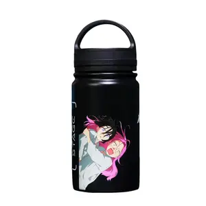 Alien Stage Official Vacuum Insulated Water Bottle, Limited Edition, Stainless Steel Travel Tumbler with Handle ALNST Merch