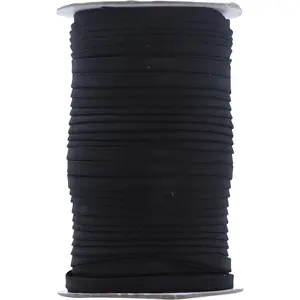 55 Yards 1/4 Inch Black Double Fold Bias Tape for Sewing - Bias Binding Tape for Quilting Binding, Hemming, Seam, Fabric Piping
