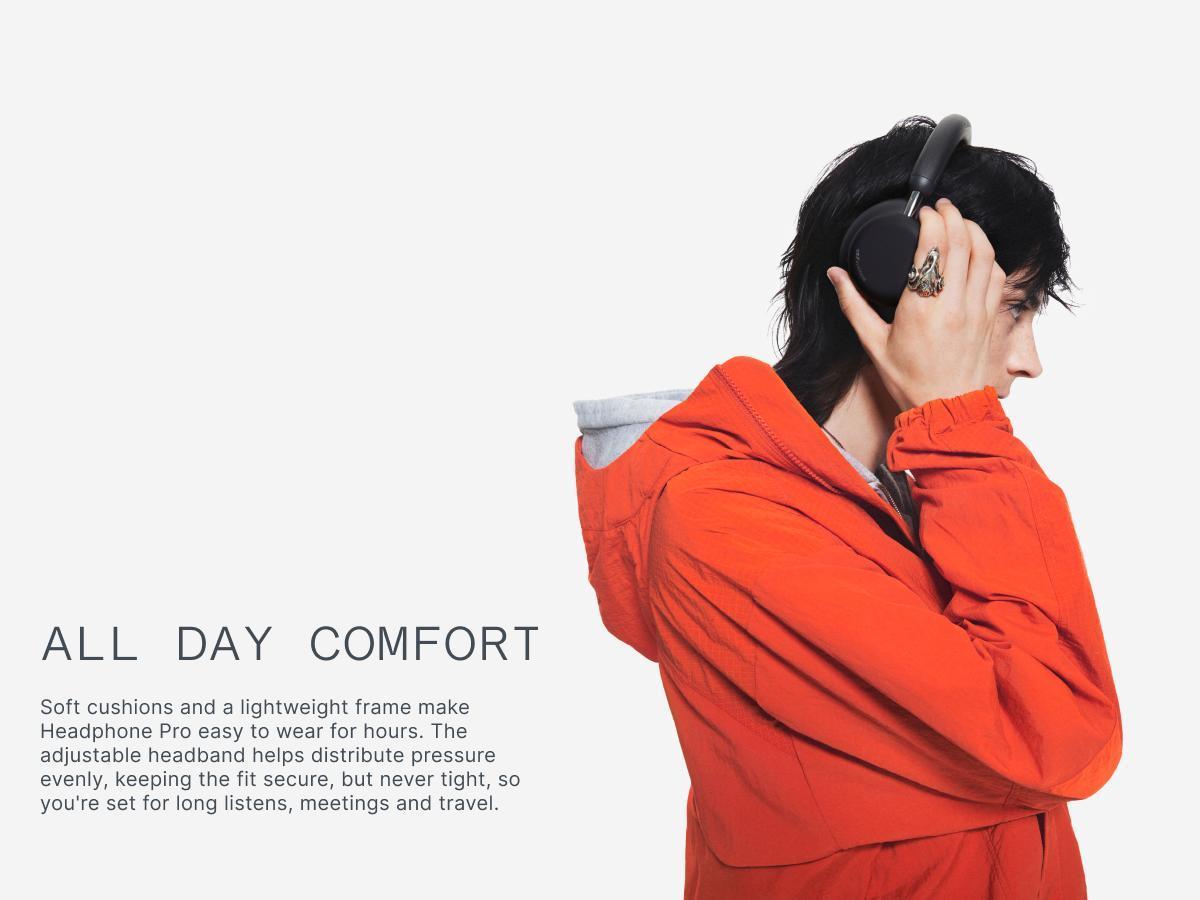 CMF Headphone Pro Wireless Modular Over-Ear Headphones with ANC, Hi-Res LDAC, 100H Battery & Fun Controls