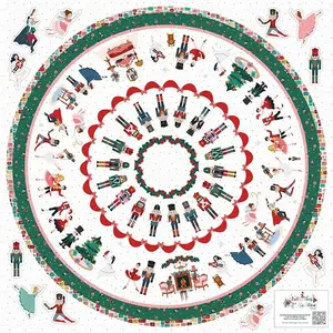 Nutcracker Tradition Home Décor Tree Skirt Panel by Jennifer Long Riley Blake Designs