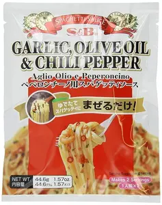 S&B Garlic, Olive Oil & Chili Pepper Peperoncino Spaghetti Sauce, 1.57-Ounce
