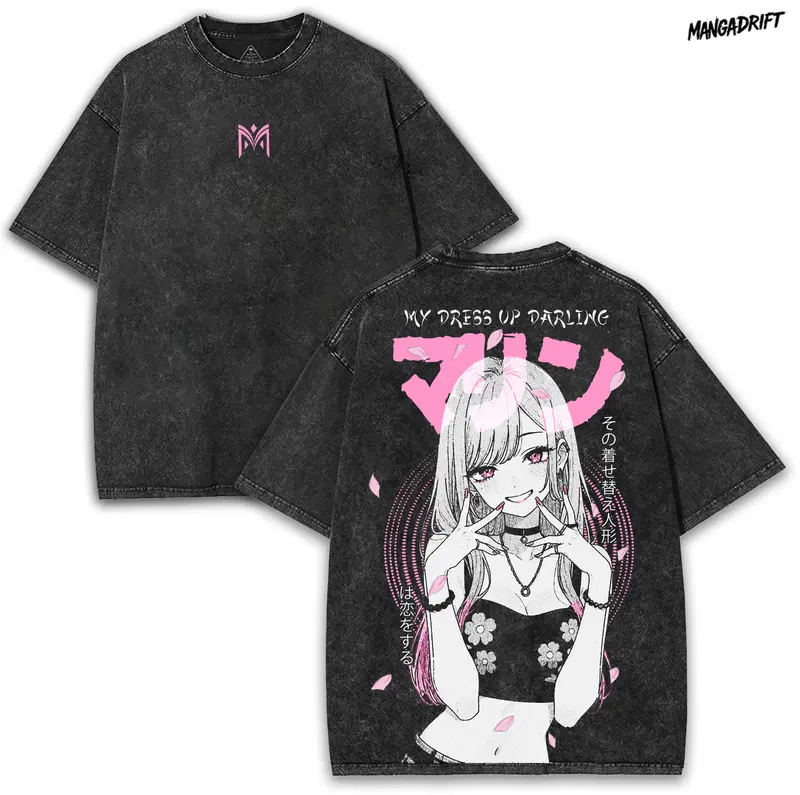 Zanka Nijiku X Gachiakuta Oversized Washed Vintage Tee 260GSM with
