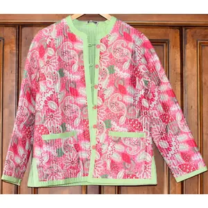 APPLESEED'S Floral Reversible Quilted Kimono Jacket Size PS NWT
