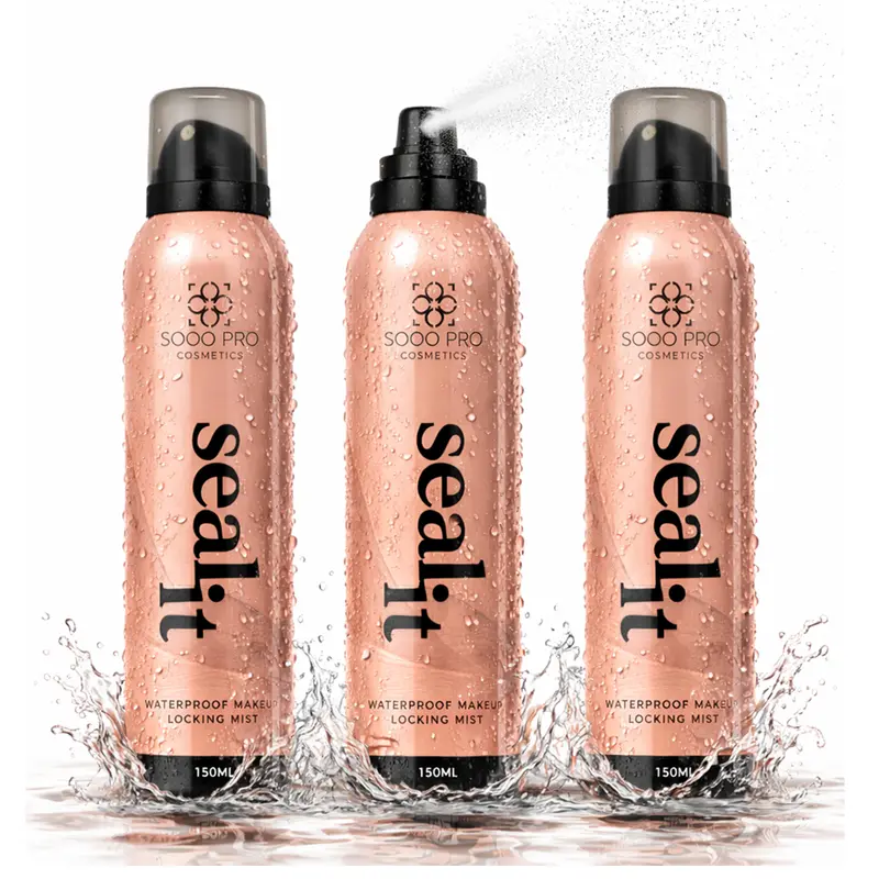 Waterproof Makeup Setting Spray - Seal it Transfer Proof Sweat Proof Long Lasting Mist for All Skin Types Dry Normal Combination Oily