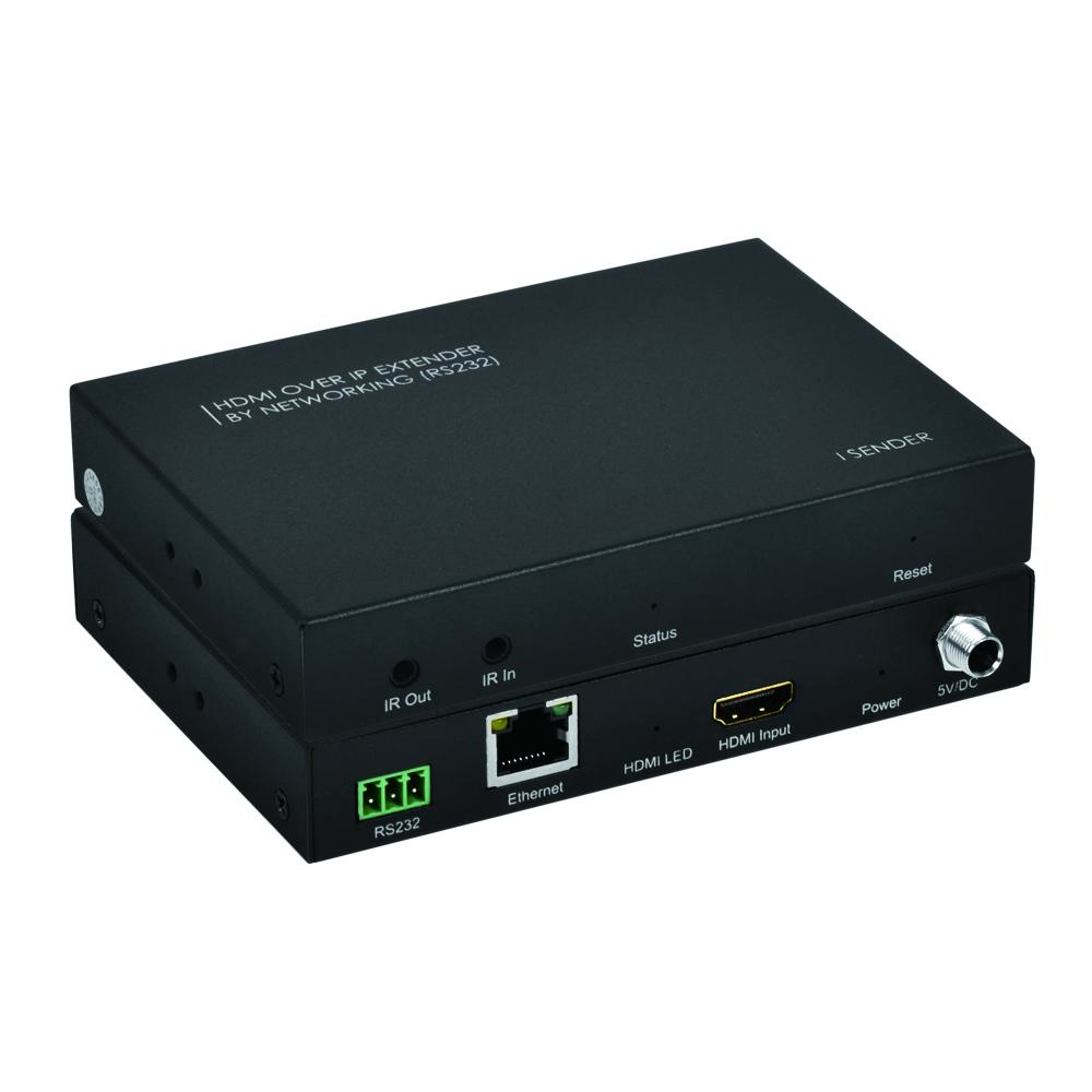 1080P HDMI Over IP Extender, 120M Cat5e/Cat6 LAN Transmitter Receiver with Bi-Directional IR & RS232 Serial Control, 1-to-Many TCP/IP Network Extender, Local Stock (Computers & Office Network Transceivers)